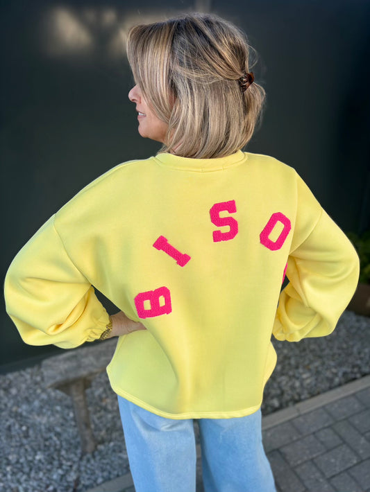 Sweater BISOU geel