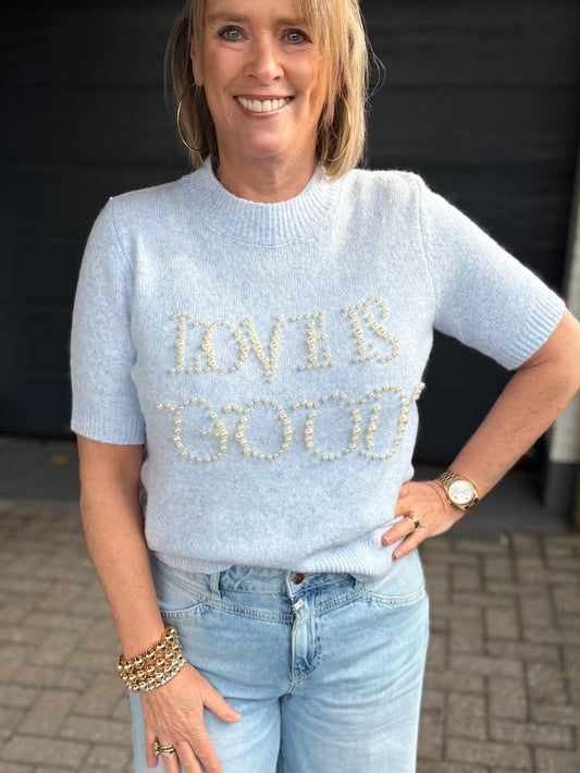 truitje parels blauw