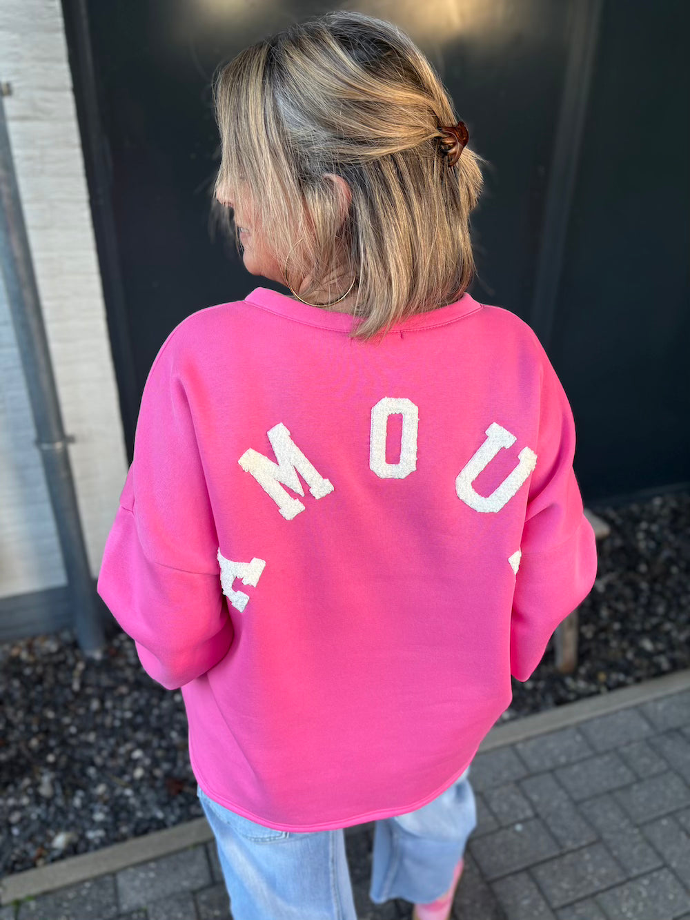 Sweater Amour roze