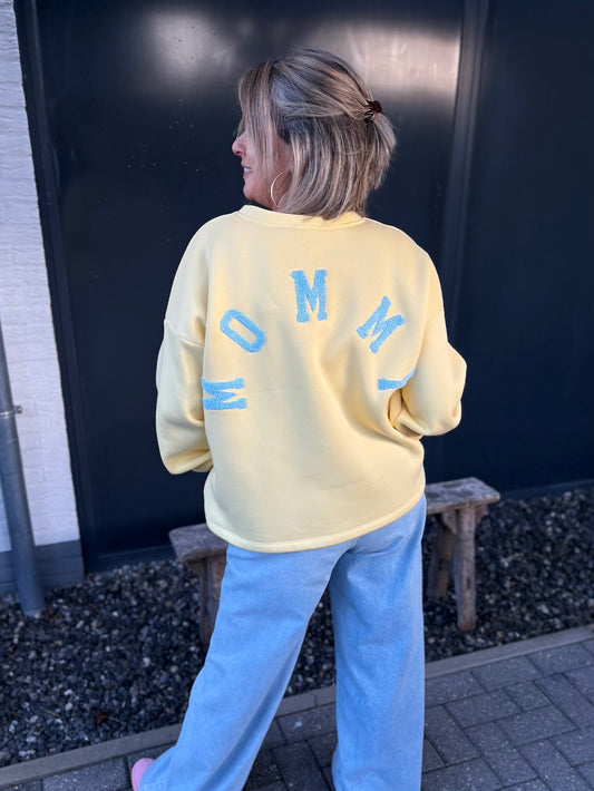 Sweater geel MOMMY