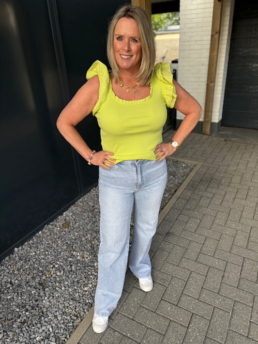 jeans stretch wide leg
