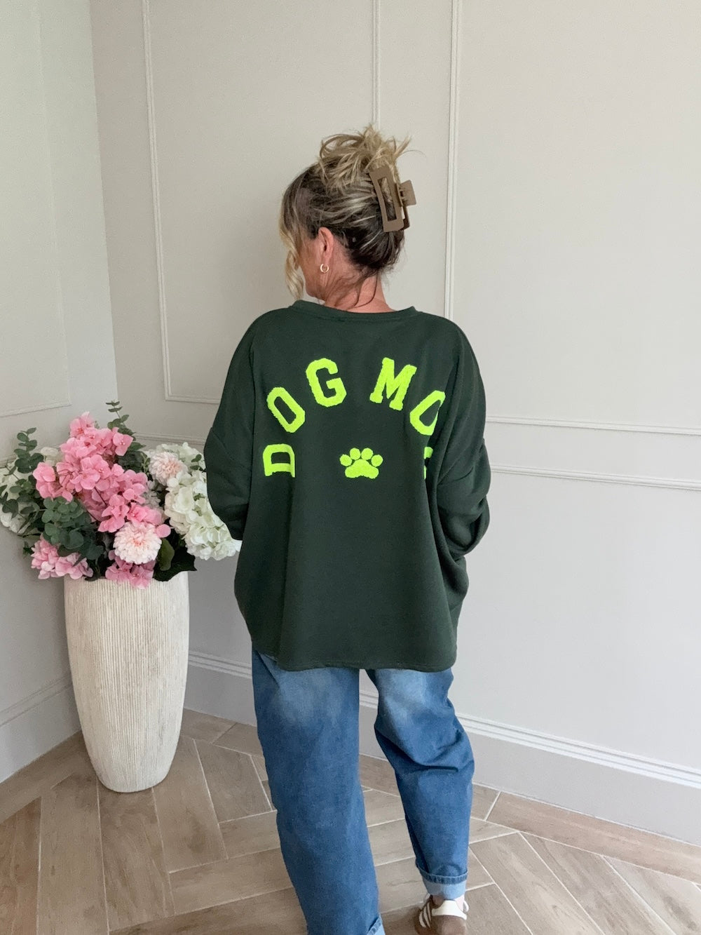 sweater dogmom groen