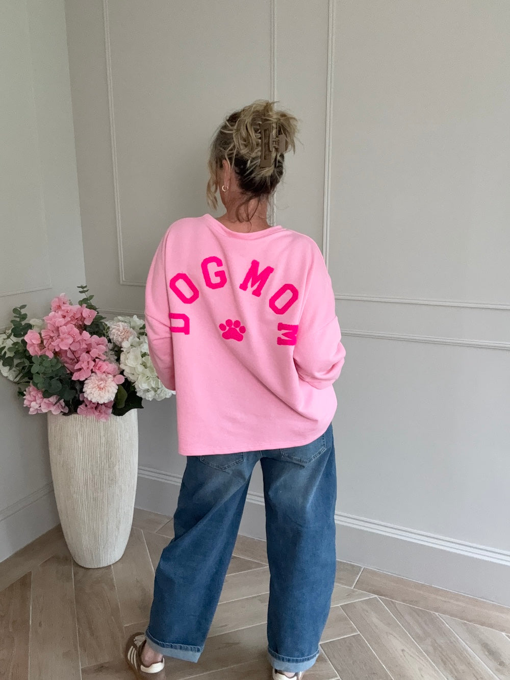 sweater dogmom roze