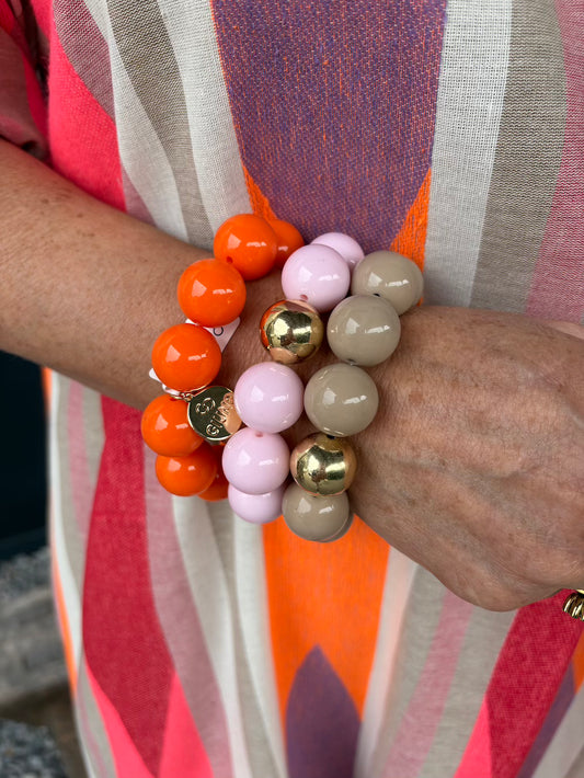 Kralen armband oranje