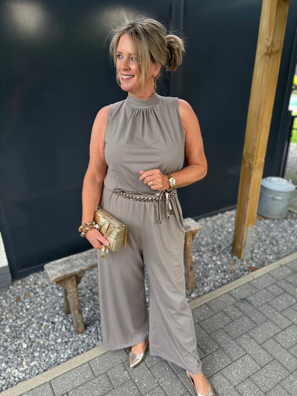 Jumpsuit taupe