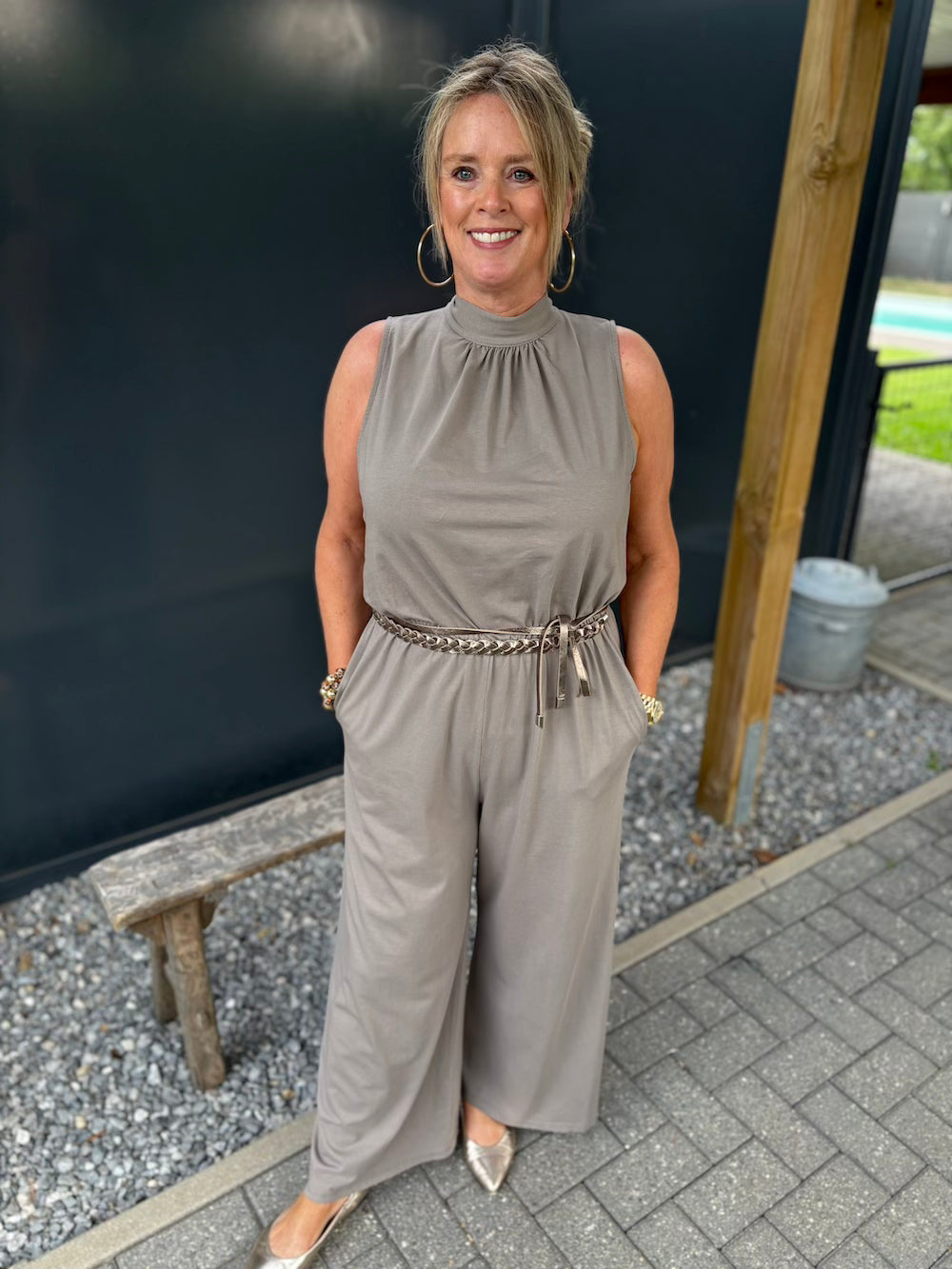 Jumpsuit taupe