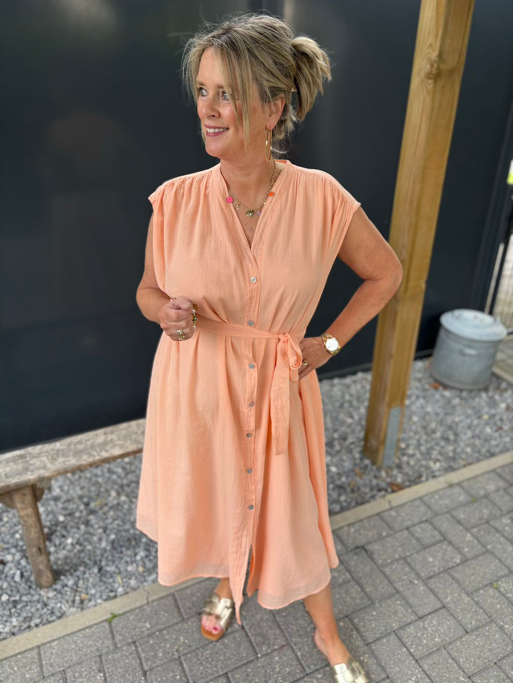 Maxi dress zalmroze