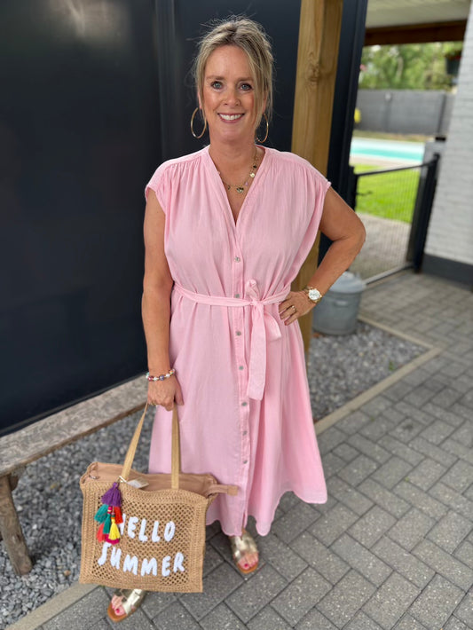 maxi dress roze