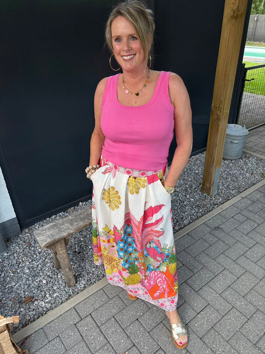 rok met print roze