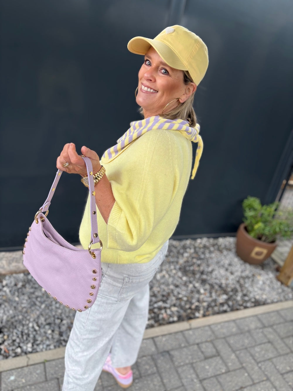 Tasjes met studs pastel