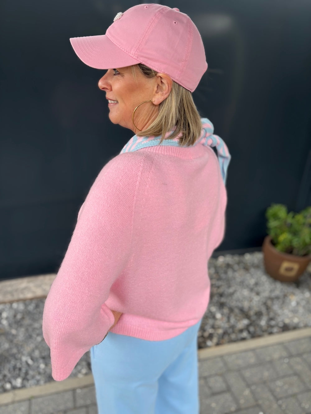 Truitje alpaca 3/4 mouw roze