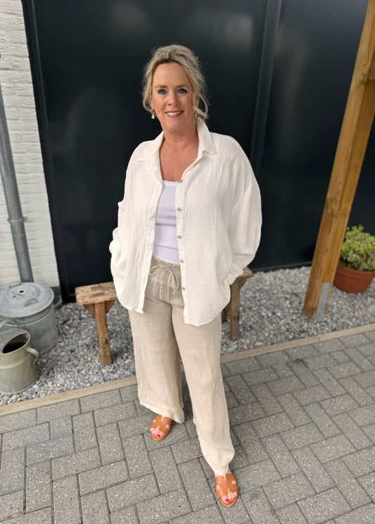 Broek linnen wijd