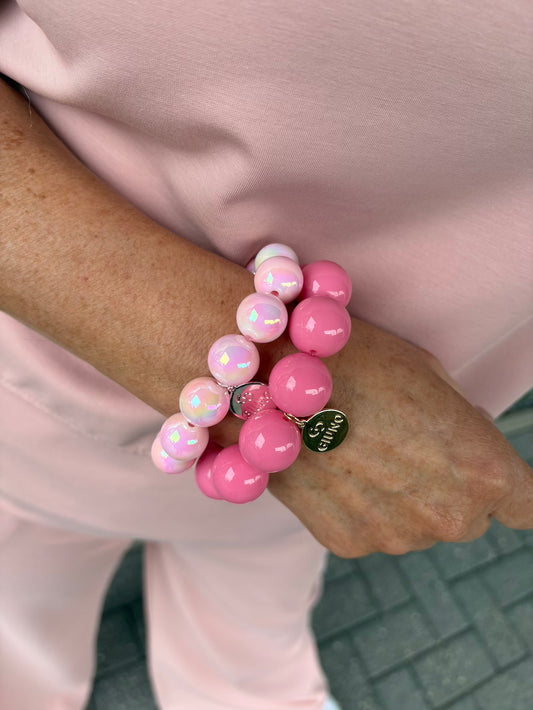 Kralen armband bubblegum