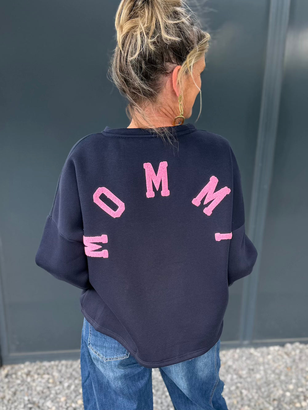 Mommy sweater blauw