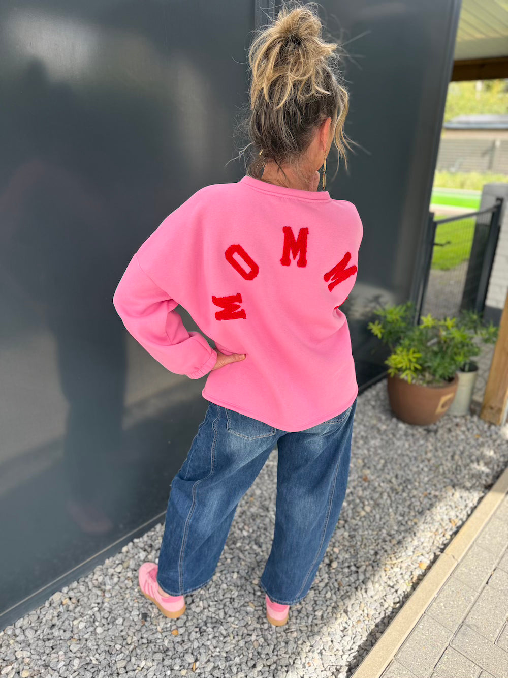 Mommy sweater roze