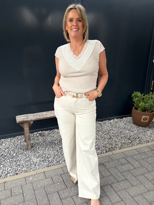 jeans creme
