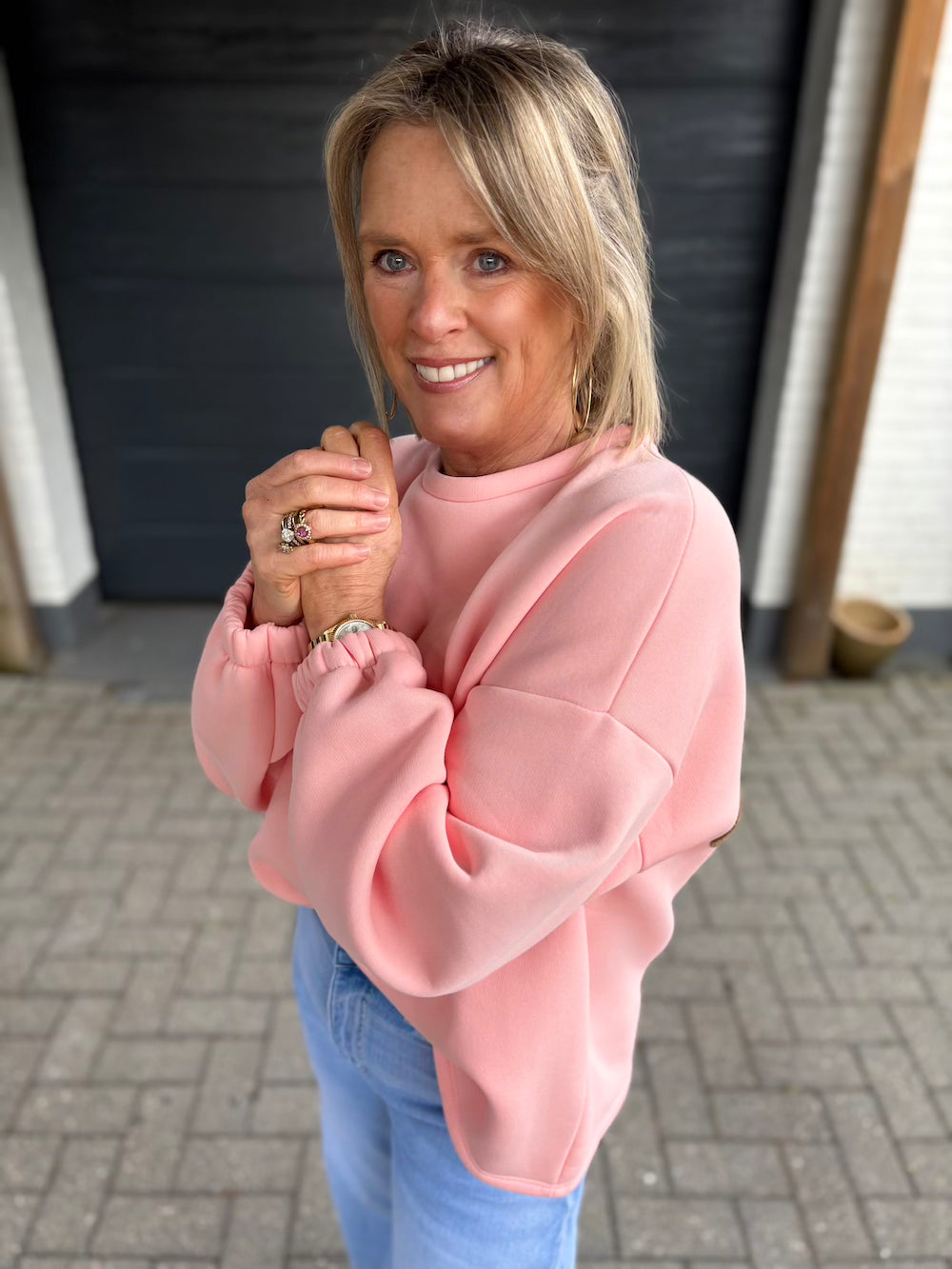 Sweater COFFEE roze