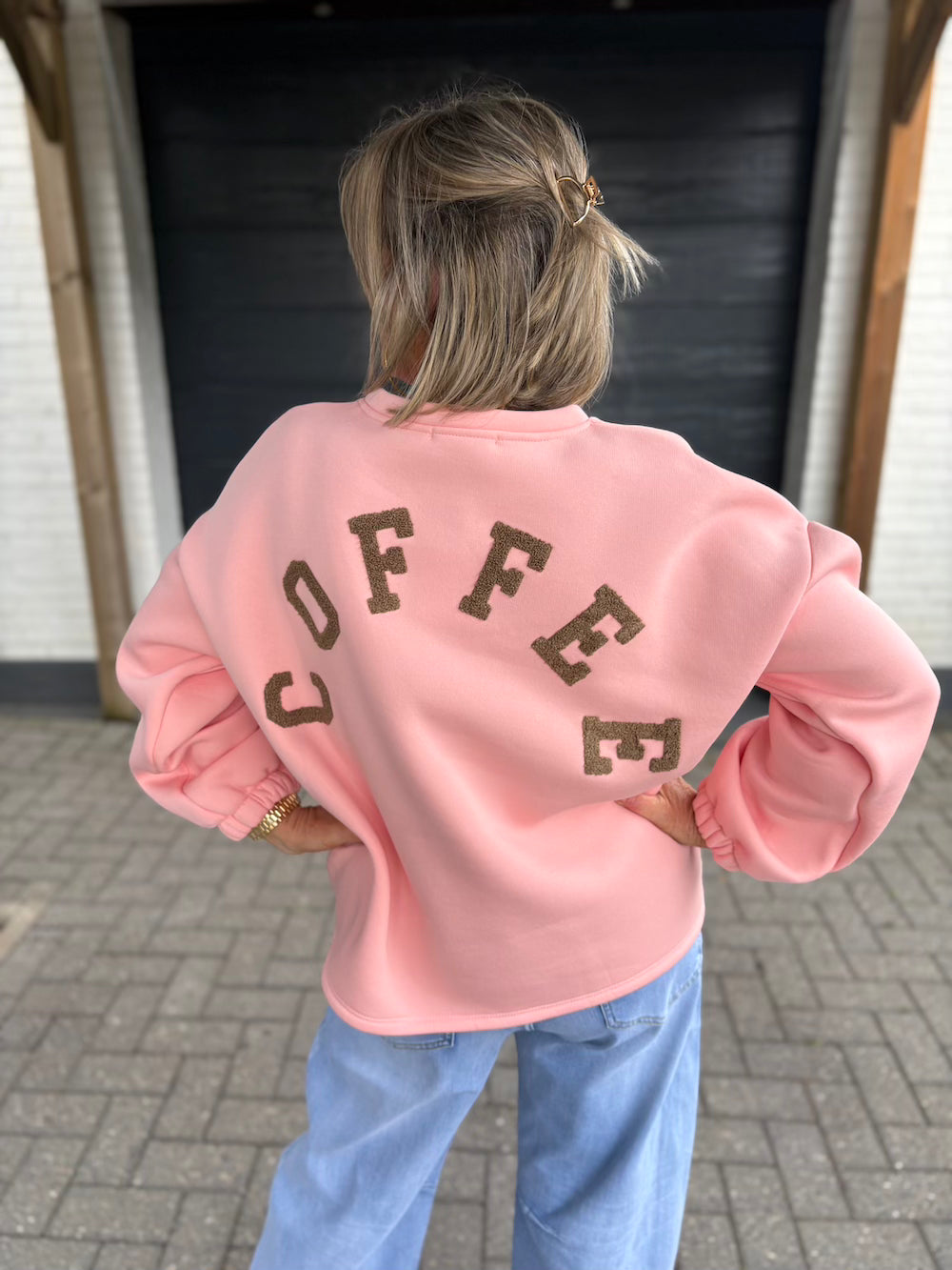 sweater coffee roze