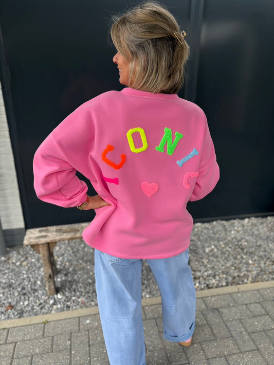 sweater iconic roze